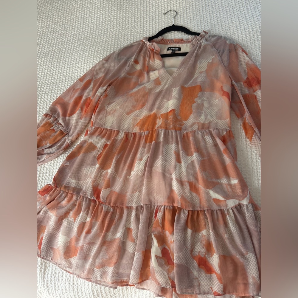 Express swing ruffle dress